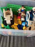LEGO Duplo Bak Poppetjes, Politieauto, Scooter & Tractor, Ophalen, Gebruikt, Losse stenen, Duplo