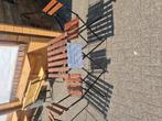Frans tuinsetje, Tuin en Terras, Tuinsets en Loungesets, 2 zitplaatsen, Gebruikt, Hardhout, Ophalen of Verzenden