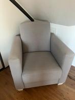 Lichtblauwe fauteuil, Ophalen, Gebruikt, Minder dan 75 cm, Landelijk