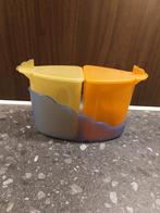 Vintage Tupperware Set - Geel & Oranje, Ophalen of Verzenden
