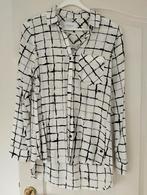 Zwart wit geblokte blouse van distrikt, Distrikt, Wit, Ophalen of Verzenden, Maat 36 (S)
