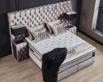Opbergboxspring Marbella Incl. Matras & Topper Dreambedden, Ophalen of Verzenden, 180 cm, 200 cm, Bruin
