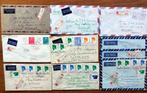 Indonesie, diverse luchtpost enveloppen, Verzenden, Envelop