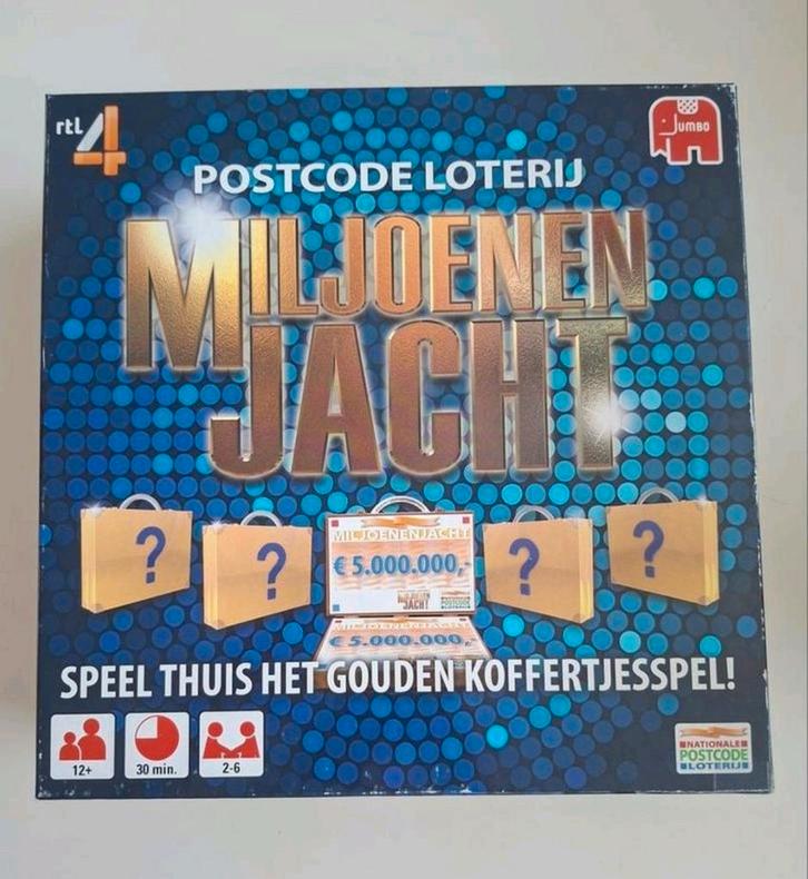 Te koop nieuw Miljoenenjacht Bordspel  RTL4 Postcode Loterij, Hobby en Vrije tijd, Gezelschapsspellen | Bordspellen, Nieuw, Een of twee spelers