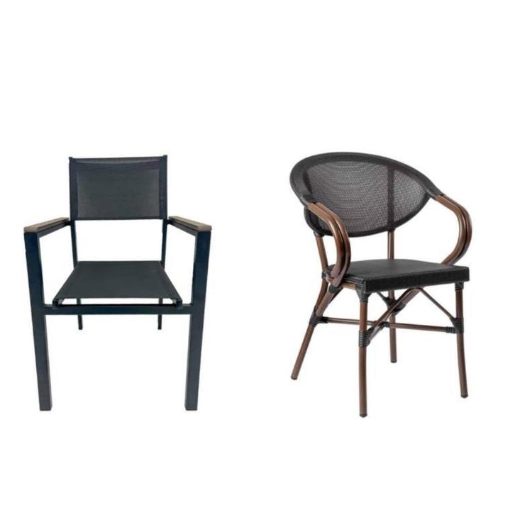 Textileen Terrasstoelen, Batyline horeca stoelen  143, Huis en Inrichting, Stoelen, Nieuw, Vijf, Zes of meer stoelen, Zwart, Ophalen of Verzenden