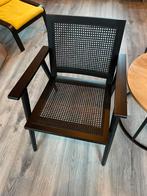 Webbing fauteuil stoel zwart Karwei, Ophalen, Zo goed als nieuw, Hout, 50 tot 75 cm