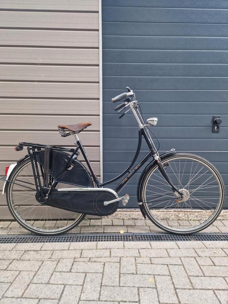 Gazelle tour populair damesfiets 28 inch zwart, Fietsen en Brommers, Fietsen | Oldtimers, 55 tot 59 cm, Ophalen