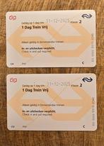 2 NS dagkaarten vrij reizen 2e klasse, Tickets en Kaartjes, Trein, Bus en Vliegtuig, Trein