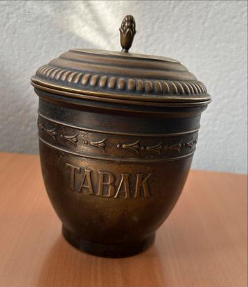 Antieke Tabaksdoos - Brons/Koper beschikbaar voor biedingen