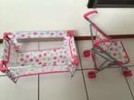 Lissi Batz, poppenbedje, (campingbedje ) en poppenbuggy, set, Ophalen, Zo goed als nieuw, Babypop