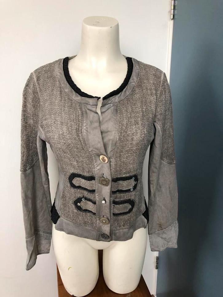 Elisa cavaletti taupe vestje m, Kleding | Dames, Truien en Vesten, Zo goed als nieuw, Maat 38/40 (M), Bruin, Ophalen of Verzenden