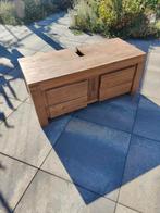 Badkamer kastje Teak, Huis en Inrichting, Badkamer | Badkamermeubels, Ophalen, (Half)hoge kast, Gebruikt, 100 tot 150 cm
