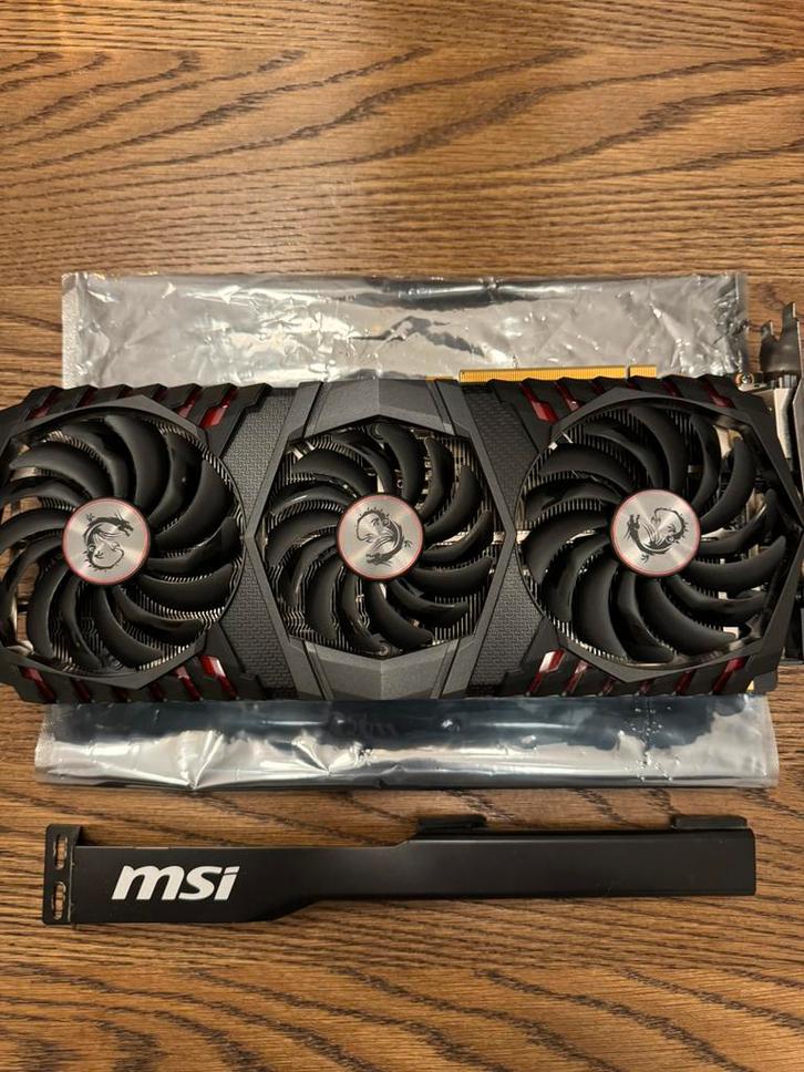 MSI GeForce GTX 1080 Ti – 11GB – Gaming videokaart, Computers en Software, Videokaarten, Zo goed als nieuw, PCI-Express 3.0, GDDR5