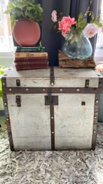 Mooie antieke/brocante hutkoffer kist uit Amsterdam, Minder dan 50 cm, Zo goed als nieuw, Ophalen