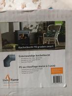 Nieuwe kachelpijp enkelwandig 90 graden bocht - zwart, Huis en Inrichting, Kachels, Snoekweg 27, 3634 PW Loenersloot, Nederland