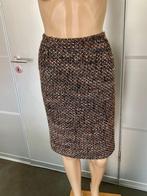 J581 Laurel maat 40=M  wollen rok bruin/beige/zwart, Kleding | Dames, Maat 38/40 (M), Bruin, Laurel, Ophalen of Verzenden