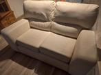 Beige kunstleren bank, gratis, Huis en Inrichting, Banken | Bankstellen, Ophalen, Gebruikt