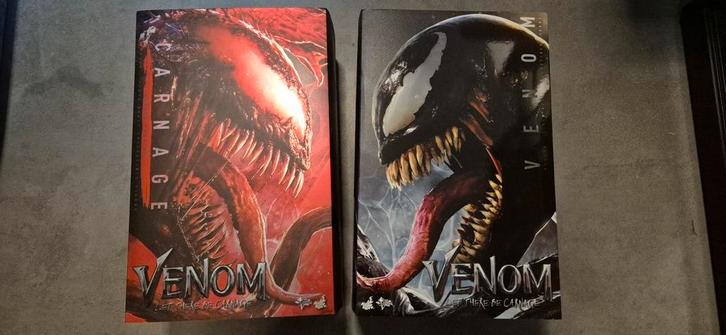 Hot Toys Carnage deluxe edition MMS620 & Venom MMS626 1:6, Verzamelen, Poppen, Nieuw, Overige typen, Ophalen of Verzenden