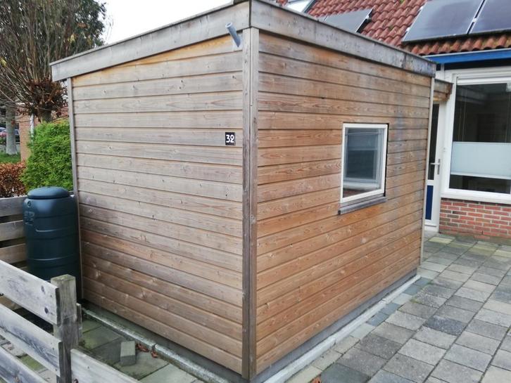 Houten schuurtje, Tuin en Terras, Overkappingen, Gebruikt, Overige typen, Ophalen