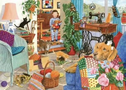 House of Puzzles - Kitten Chaos - 1000 stukjes, Ophalen of Verzenden, 500 t/m 1500 stukjes, Nieuw, Legpuzzel