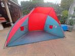 Strandtent met opvouwbare stokken, scheerlijnen en opbergzak, Ophalen of Verzenden, Zo goed als nieuw