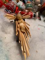 Kerstkribbe met wax kindje Jezus, Diversen, Kerst, Gebruikt, T, Ophalen of Verzenden, N