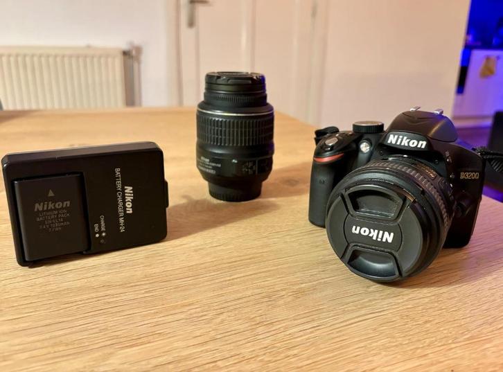 Nikon D3200 + accesoires, Audio, Tv en Foto, Fotocamera's Digitaal, Zo goed als nieuw, Spiegelreflex, Nikon, Geen optische zoom
