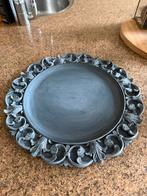 Decoratief onderbord, Kunststof, Gebruikt, Schaal, Rond