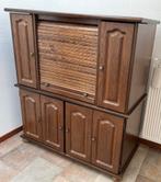 Eikenhouten computerkast 115x145x53cm, Ophalen, Gebruikt, 70 tot 120 cm, 40 tot 80 cm