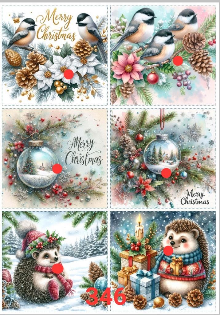 Knipvellen ,,KERST,,, Hobby en Vrije tijd, Kaarten | Zelf maken, Nieuw, Knipvel, Kerst, Ophalen of Verzenden