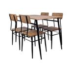 Complete eettafel sets, eetkamerset 1x tafel + 4x stoel  870, Huis en Inrichting, Tafels | Eettafels, 50 tot 100 cm, Nieuw, Rechthoekig