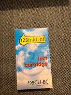 123inkt CLI-8C Cartridge - Nieuw!, Computers en Software, Printerbenodigdheden, Ophalen of Verzenden, Nieuw, Cartridge