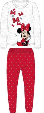 Minnie Mouse pyjama love grijs/rood maat 128, Kinderen en Baby's, Kinderkleding | Maat 128, Ophalen of Verzenden