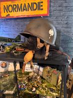 M1 helm winter camo bastogne, Verzamelen, Ophalen of Verzenden, Landmacht, Amerika, Helm of Baret