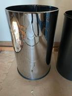 RVS Prullenbak / Wasmand met Binnenemmer, Ophalen, 50 tot 75 cm, Rvs, 20 tot 30 liter