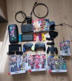 Nintendo switch met veel extra’s, Ophalen of Verzenden, Switch Original, Met 3 controllers of meer, Gebruikt