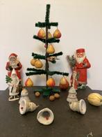 Uniek Antieke kerstversiering katoen wattenfruit, Antiek en Kunst, Ophalen of Verzenden