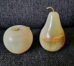 Marmeren fruit set - Appel en Peer, Antiek en Kunst, Ophalen of Verzenden