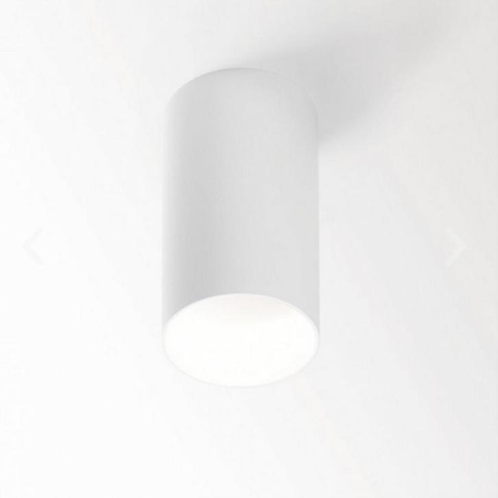 Plafondlamp design minimalistisch wit 3 stuks, Huis en Inrichting, Lampen | Plafondlampen, Zo goed als nieuw, Metaal, Ophalen of Verzenden
