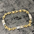 Prachtig 14k gouden armband flat magnum schakel