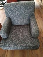 Klassieke blauwe fauteuil in zeer goede staat, Huis en Inrichting, Ophalen, Hout, Klassiek, 75 tot 100 cm