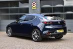 Mazda 3 2.0 e-SkyActiv-G GT-M Hybrid (bj 2019, automaat), Stof, Gebruikt, 4 cilinders, Blauw