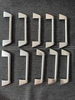 10 zilverkleurige meubelgrepen grepen handgrepen, Ophalen, Minder dan 50 cm, Gebruikt, Minder dan 25 cm