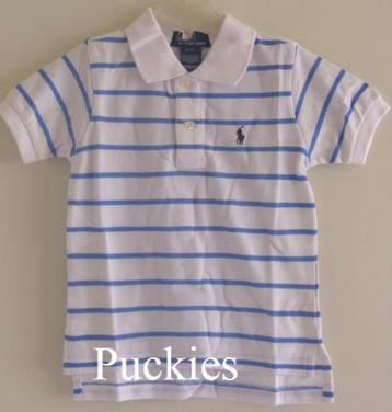 *SALE* Ralph Lauren polo wit/blauw maat 116 *NieuW* beschikbaar voor biedingen