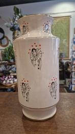 Vintage Italiaanse Pierrot Vaas - Jaren 60/70, Huis en Inrichting, Woonaccessoires | Vazen, Gebruikt, Wit, Aardewerk of Porselein