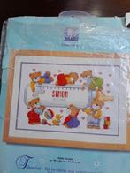 geboorte tegel borduren, Hobby en Vrije tijd, Borduren en Borduurmachines, Ophalen of Verzenden, Zo goed als nieuw, Patroon