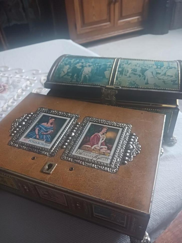 Vintage Sieradendoosjes, Antiek en Kunst, Antiek | Overige Antiek, Ophalen of Verzenden