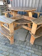 Picknicktafels groot en klein en kinderpicknicktafels, Tuin en Terras, Picknicktafels, Ophalen, Zo goed als nieuw, Rechthoekig