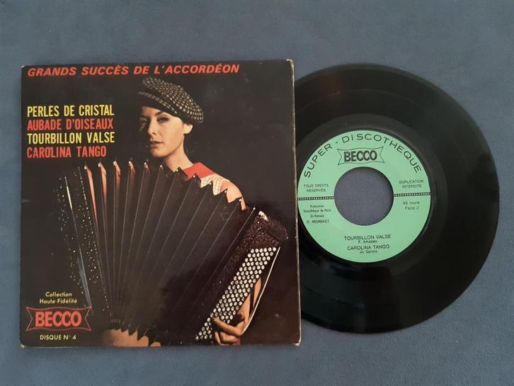 Unknown Artist – Grands Succès De L'accordéon VG+/VG+, Cd's en Dvd's, Vinyl Singles, Gebruikt, Single, Klassiek, 7 inch, Ophalen of Verzenden