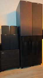 Jamo Speaker Set S506 HCS3 + Jamo SUB 210 + Onkyo SKH-410, Gebruikt, Complete surroundset, 120 watt of meer, Ophalen